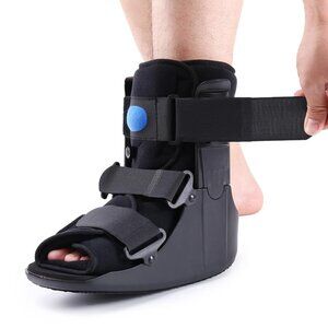 Medical Walking Boot Soft Black Ankle Brace